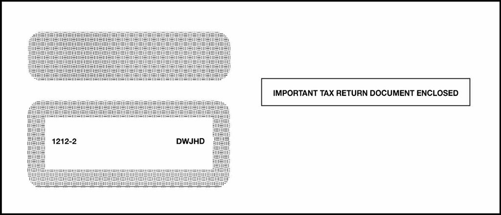 Double Window Mult Acct Envelope Style J (12122) - Self Seal