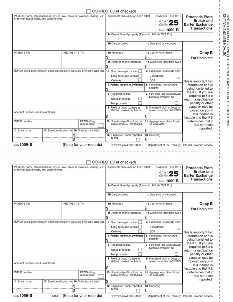 1099-B, 2-Up, Rec Copy B
