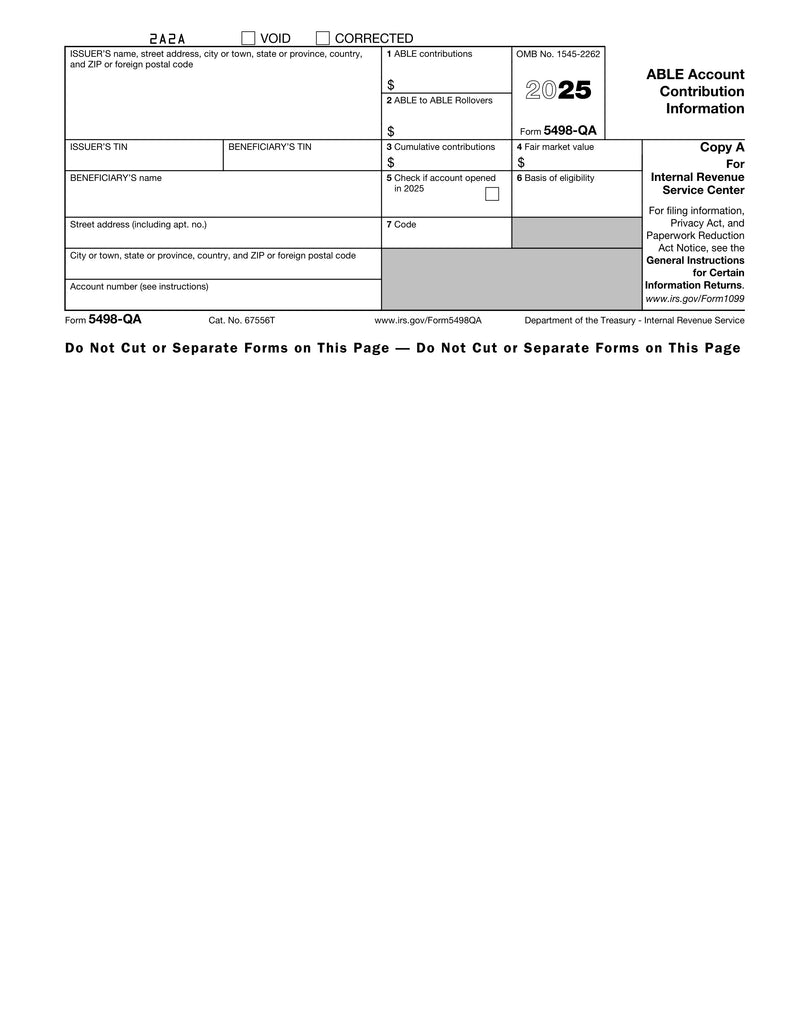 5498-QA IRS Copy A