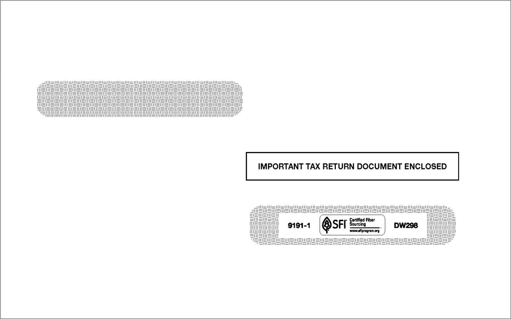 Double Window Envelope for L275 (DW298 or 91911)