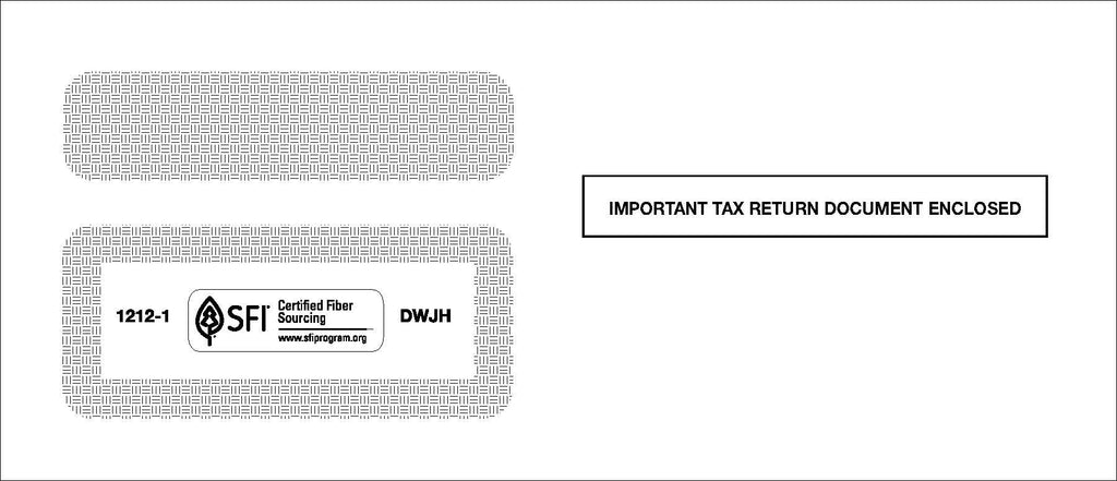 Double Window Mult Acct Envelope Style J (12121)