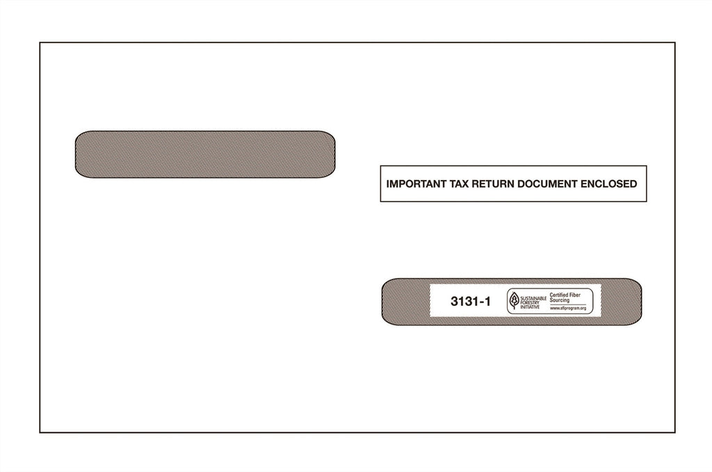 Double Window W-2 4UP Laser Envelope for 5213 T (3131-1)