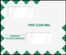 Double Window Tax Return Envelope 11-1/2" x 9-1/2" (landscape) - Peel-and-Close