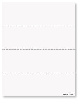 Laser W-2 4UP Blank Horz., w/instructions (pkg of 50)