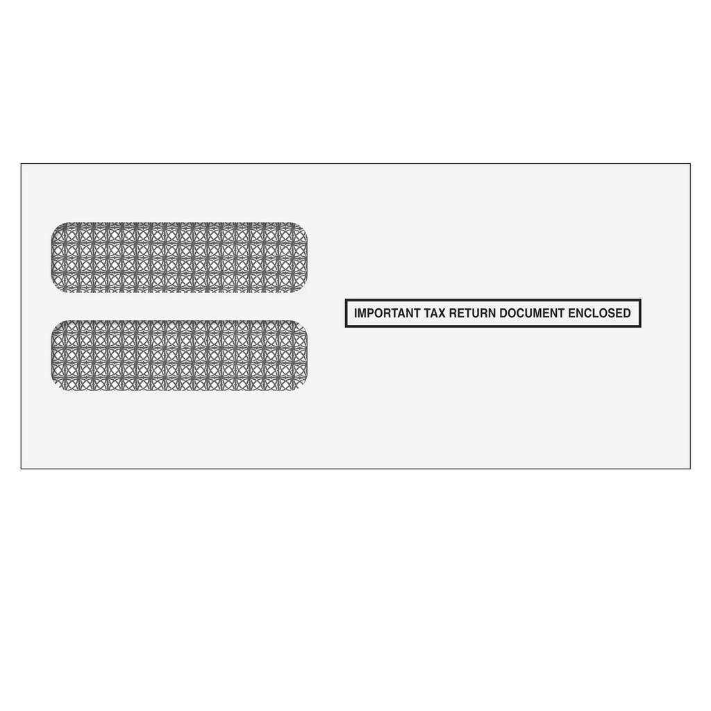 Double Window W-2 3UP Laser Envelope (DW3)