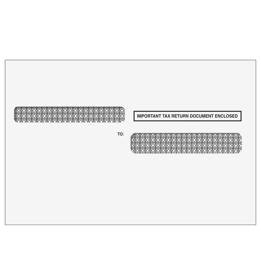 Split Double Window W-2 4UP Envelope (DW4SS or 99992) - Self Seal