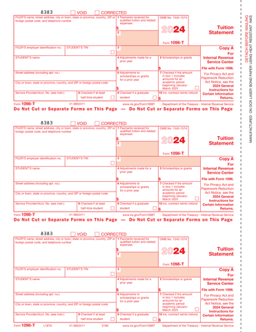 1098-T, Federal Copy A