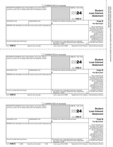 1098-E, 3-Up, Copy B