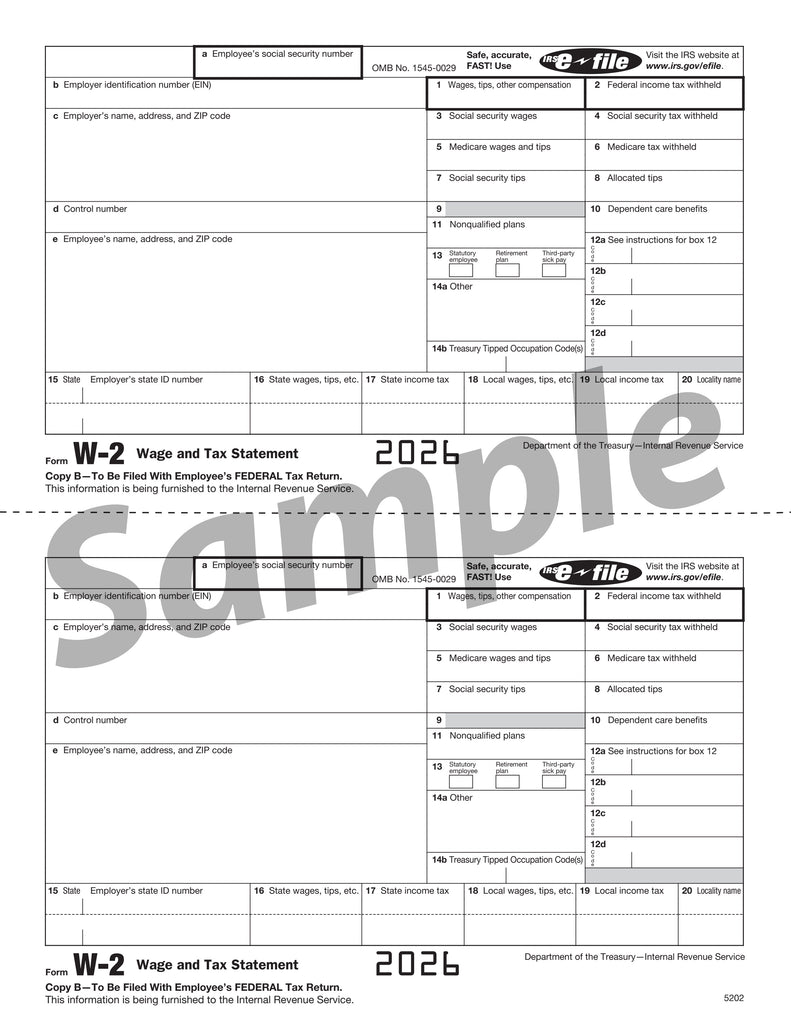 W-2 Employee Copy B
