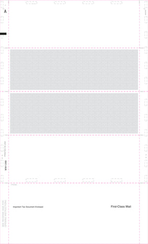 W-2 Copies B, C, 2, 2, w/ Backer Instructions, 4-Up (Horizontal), EZ-Fold Simplex, 14", (500 Forms)