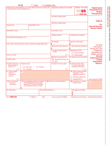 1099-DA, IRS Copy A