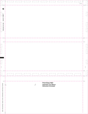 1098-T Blank, Z-Fold Simplex, 11", Pack of 500