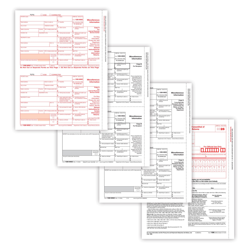 1099-MISC Set, 3-Part