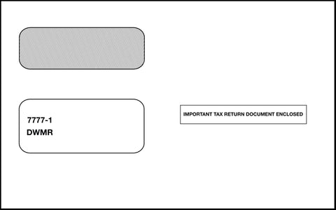 Double Window 1099 Envelope (DWMR)