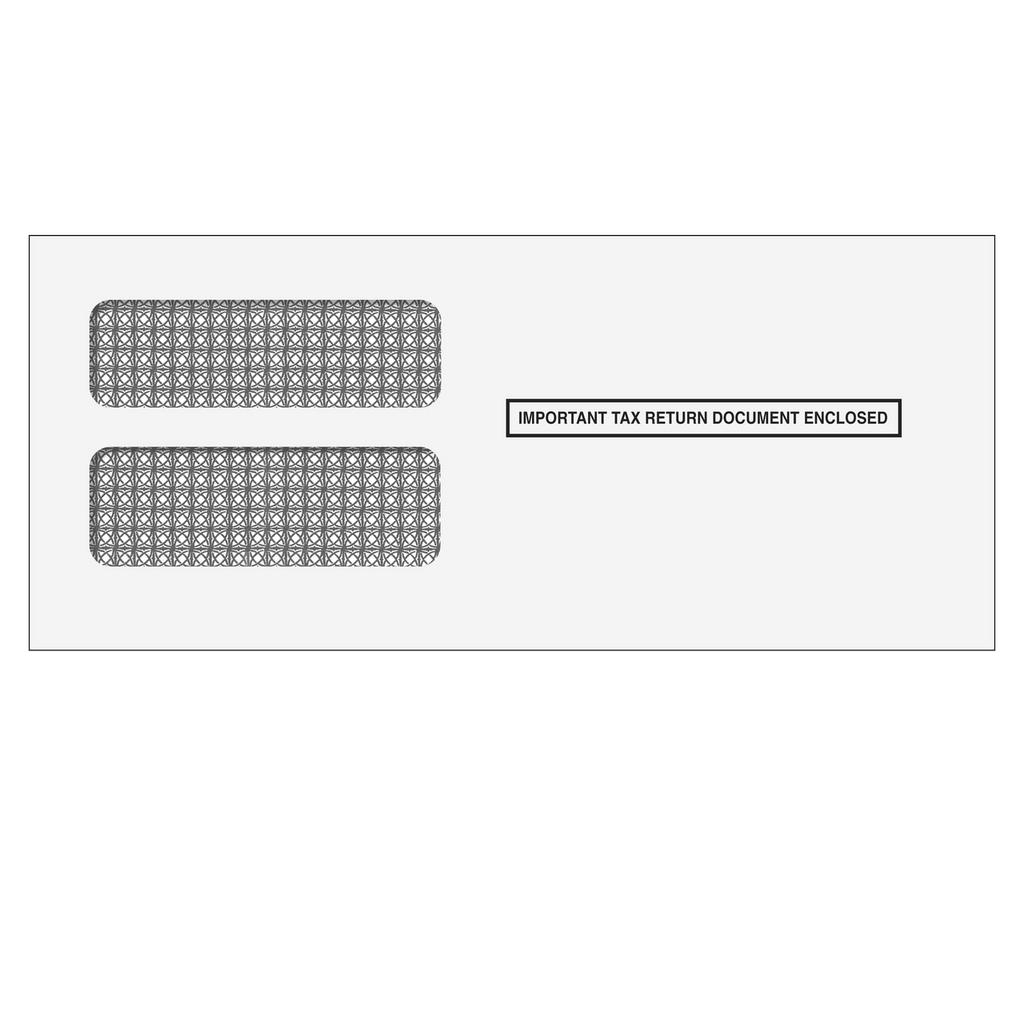 Double Window 1099 Envelope DW19WS - Wide - Self Seal
