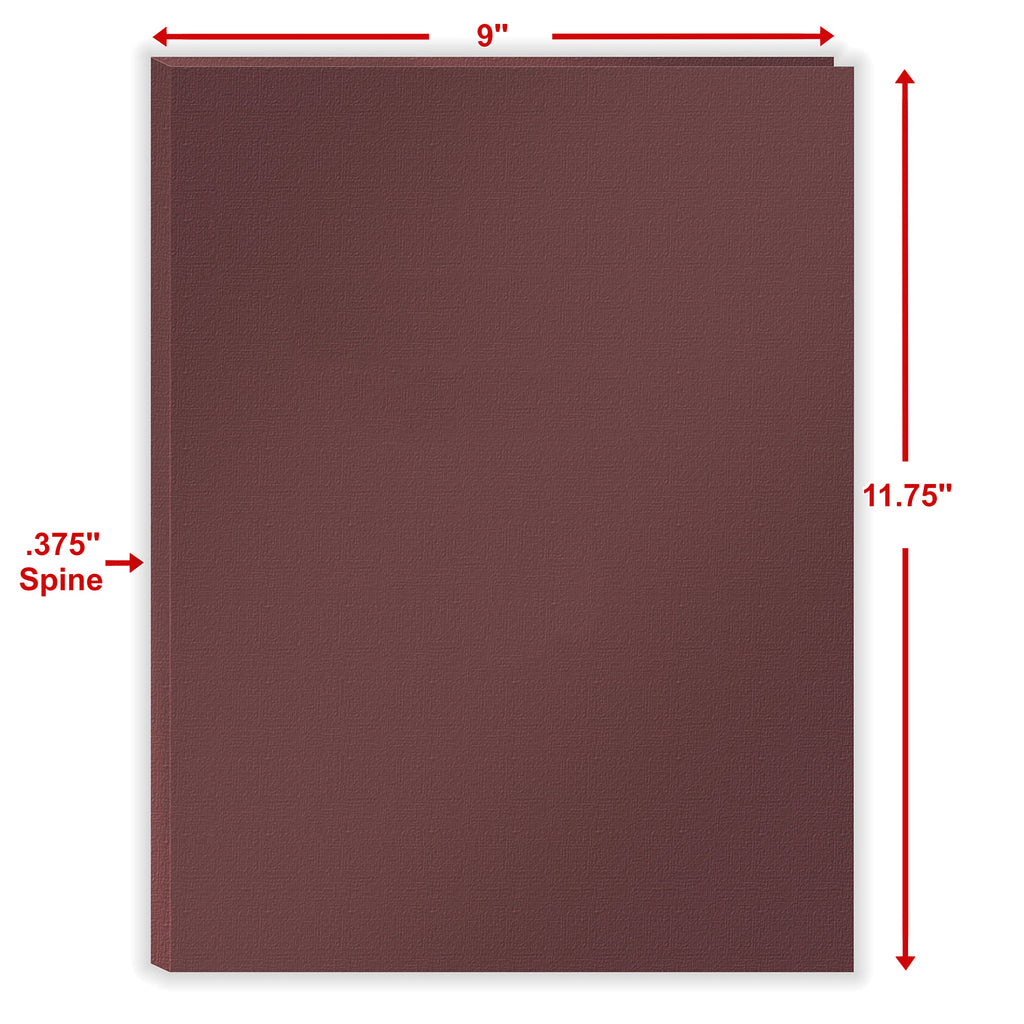 Tax Presentation Folder, One Pocket, Spine, Extendable Tab and BC Slot, Burgundy