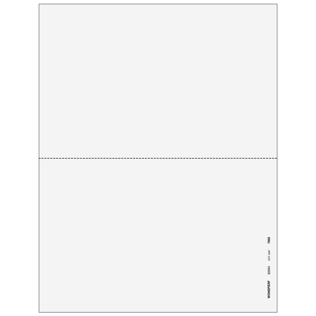 1099-MISC Blank, Copy B, 2-Up, w/ Backer Instructions
