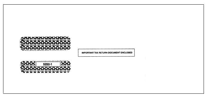 Double Window Envelope for 3-Up 1099-Misc (LM3/5114)