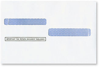Split Double Window W-2 4UP Envelope (DW4SS) - Self Seal